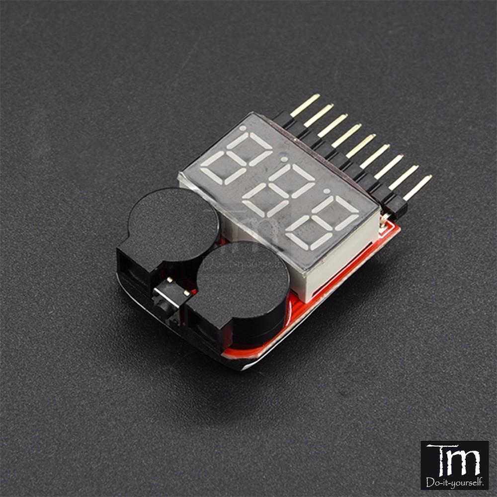 Mạch Đo Pin - Mạch Báo Pin Lithium 1-8S RC