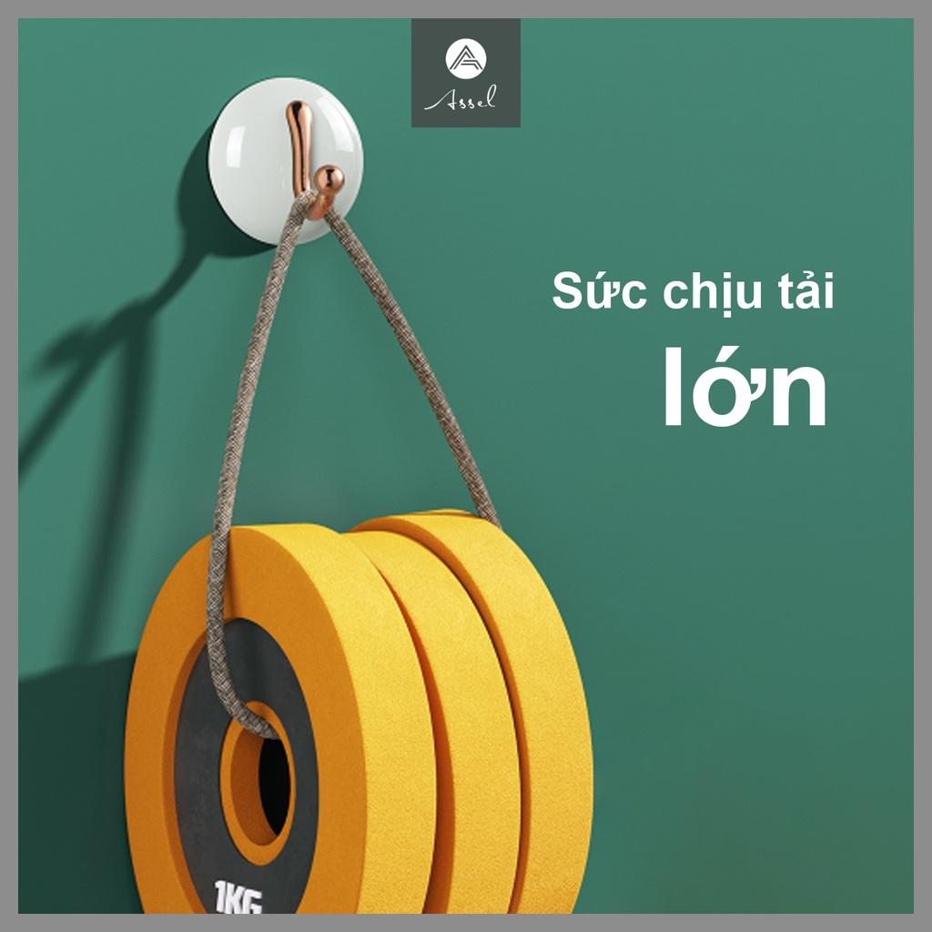 Móc treo quần áo dụng cụ nhà bếp đơn gắn tường siêu dính không cần khoan, móc treo đơn đa năng trang trí hiện đại