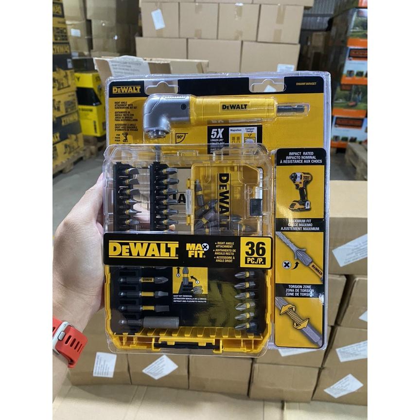 BỘ MŨI VÍT KÈM ĐẦU CHUYỂN GÓC DEWALT 36 MÓN DWAMF36RASET - CHÍNH HÃNG