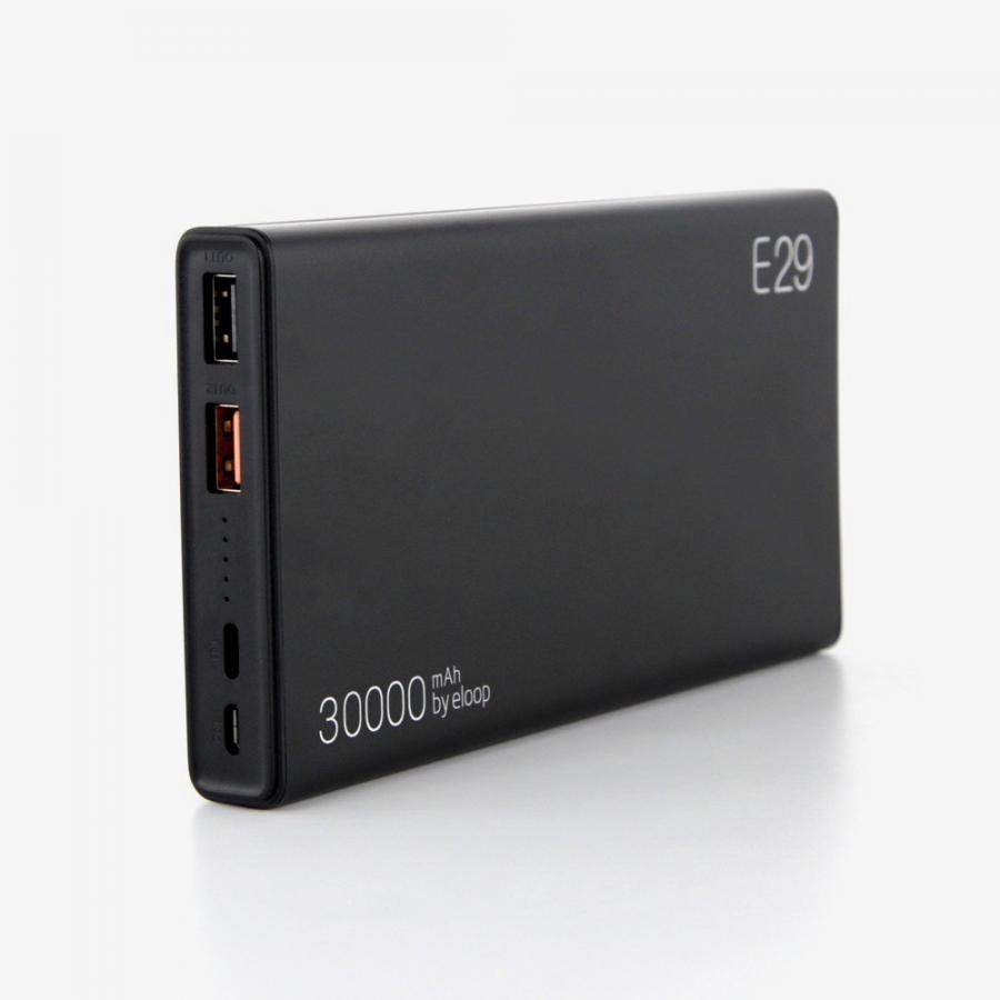 Pin dự phòng Eloop E29 chính hãng, 30.000mAh, USB-C, QC2.0 &amp; 3.0