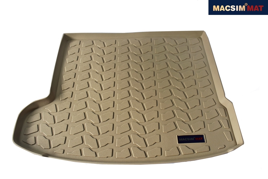Thảm lót cốp xe ô tô JAGUAR F PACE 2015- nhãn hiệu Macsim chất liệu TPV cao cấp màu be(147)
