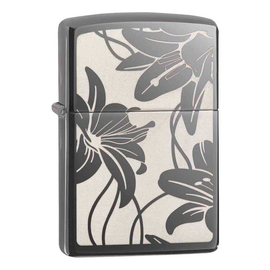 Bật Lửa Zippo 29426 - Lily Black Ice