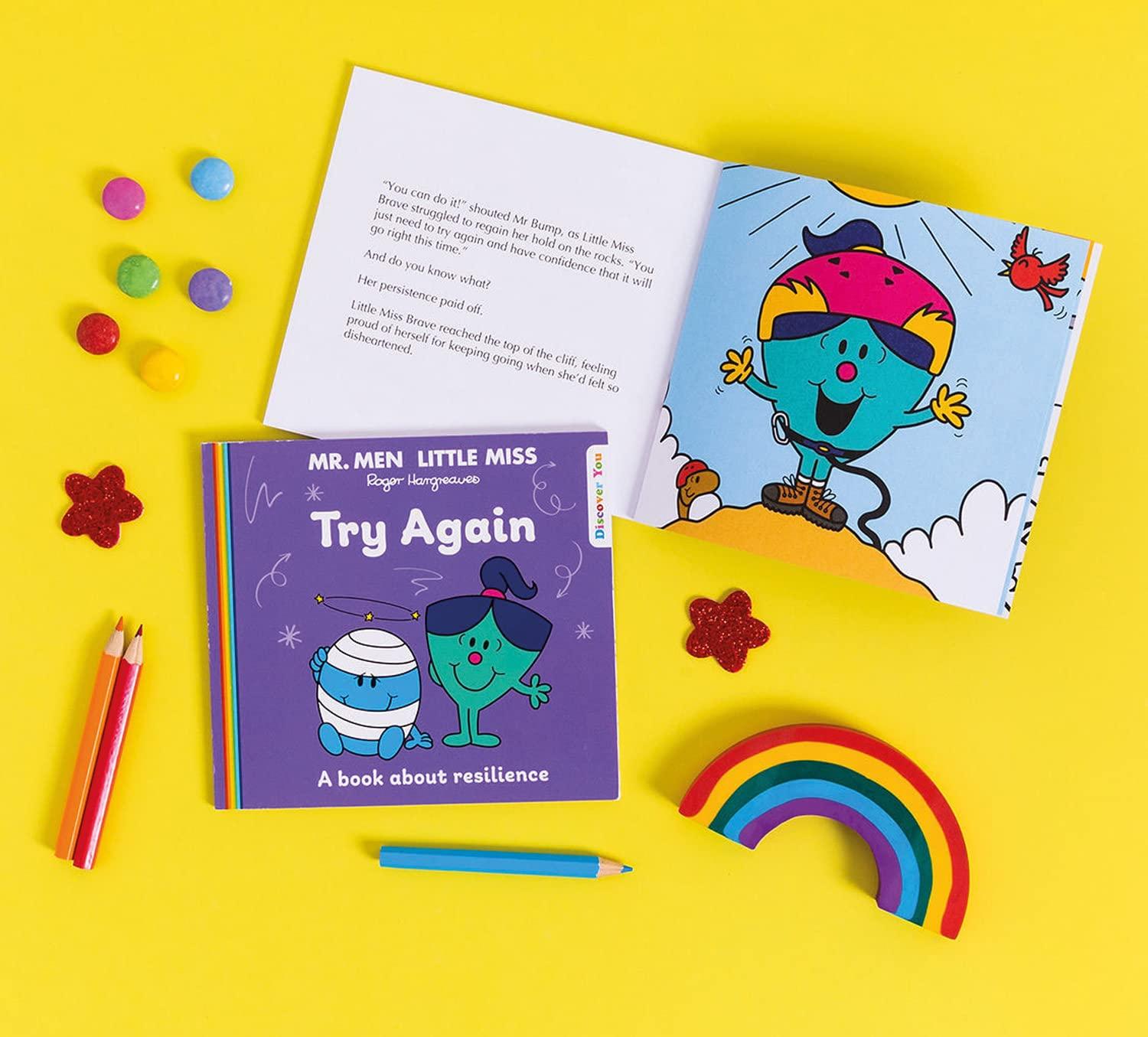 Truyện đọc thiếu nhi  tiếng Anh: Mr. Men and Little Miss Discover You — MR. MEN LITTLE MISS: TRY AGAIN