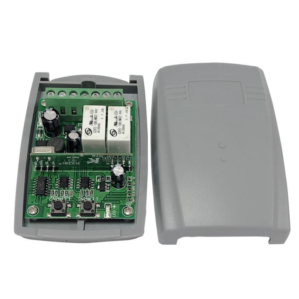 2CH Wireless Remote Control Switch - Relay Receiver & RF Transmitter For Light, Garage, Gate, Lifting Equipment