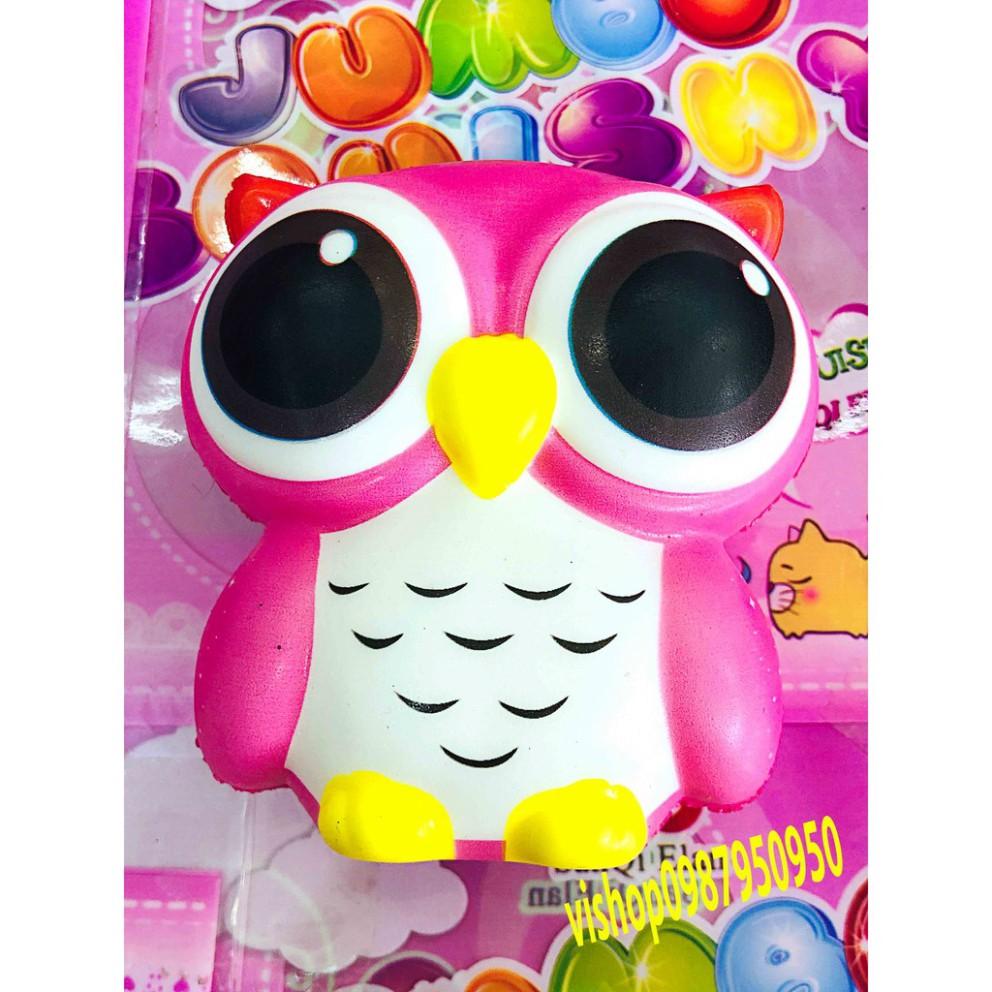 SquiShy CON CHIM CÚ MÈO màu hồng