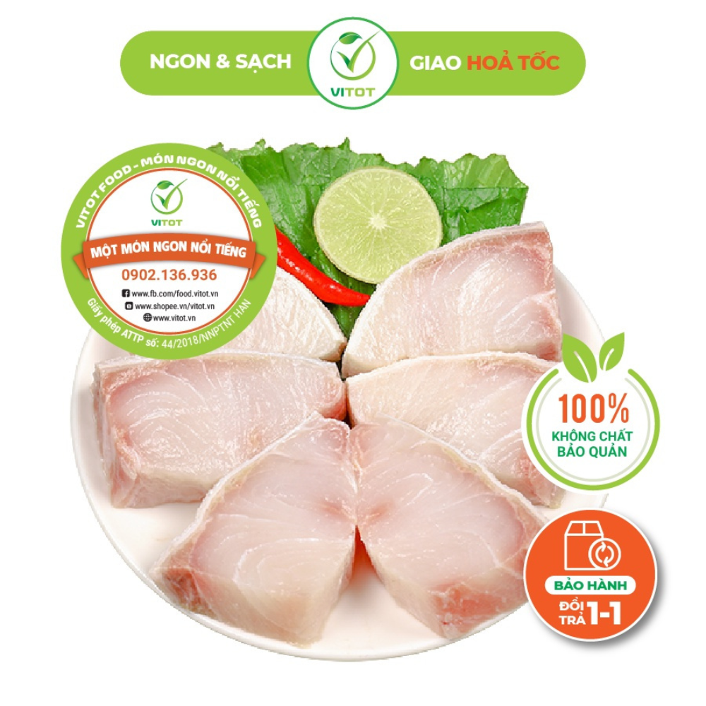 - CÁ BỚP TƯƠI CẮT KHÚc VITOT FOOD TRỌNG LƯỢNG 500GR
