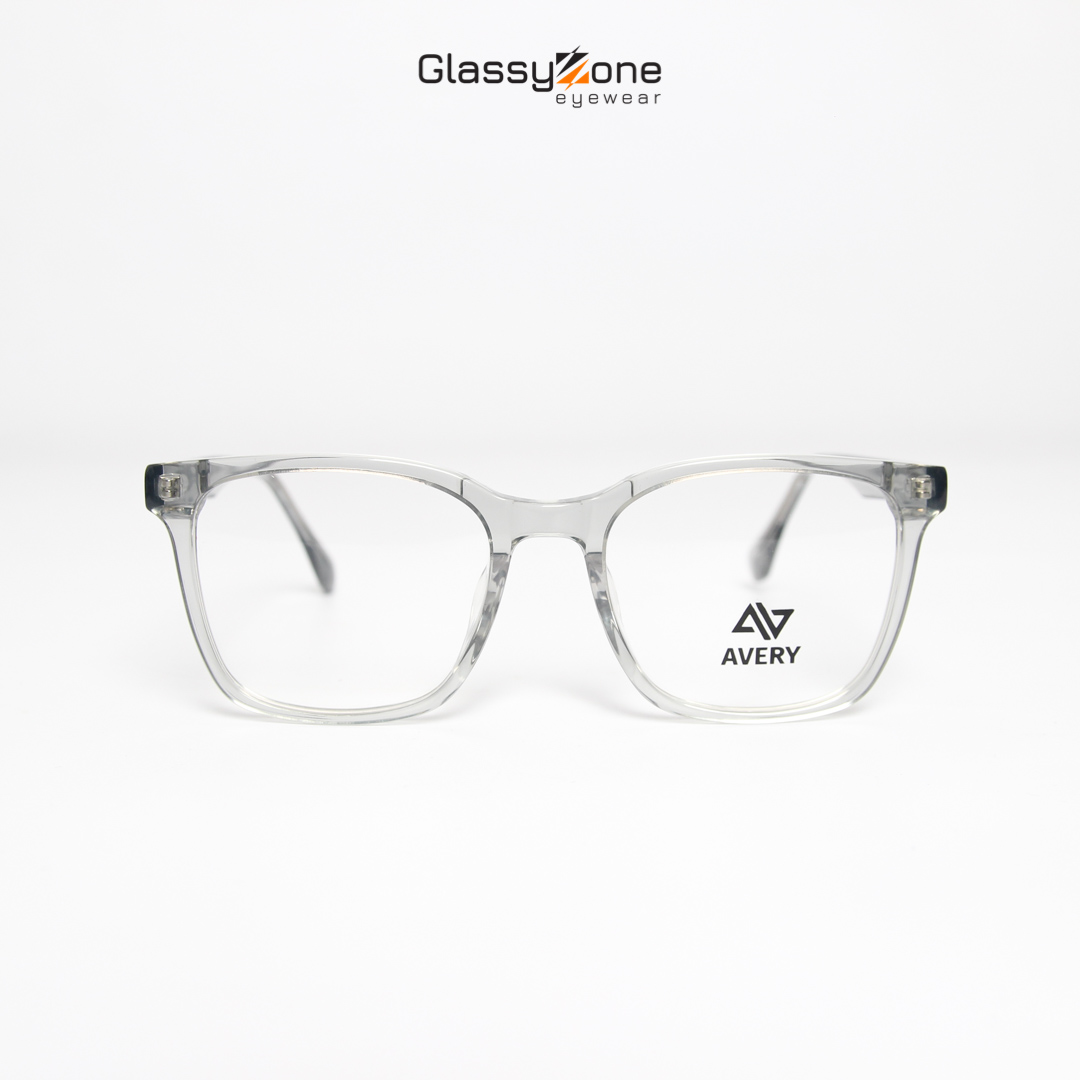 Gọng kính cận, Mắt kính giả cận Acetate Form Vuông Nam Nữ Avery 15041- GlassyZone