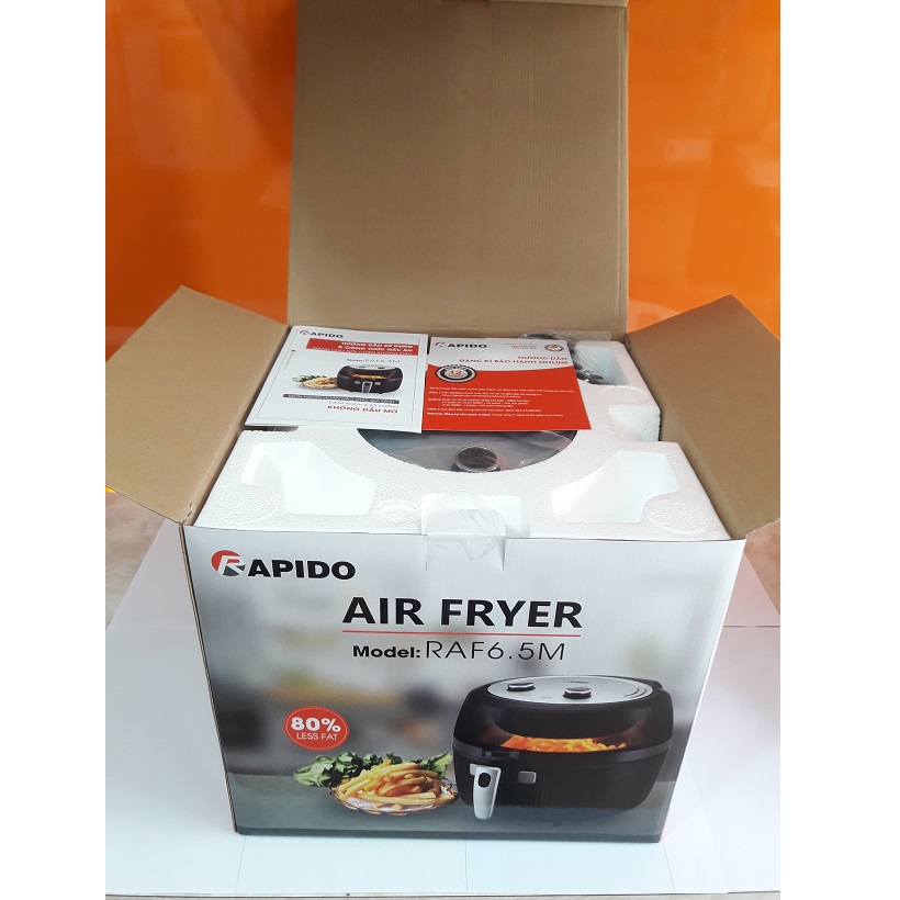 Nồi Chiên Không Dầu Rapido Inverter RAF6.5M - Chính hãng