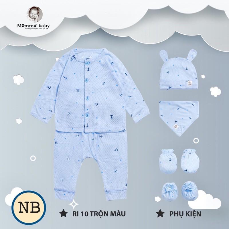 Lố 10 bộ sơ sinh Momma cho bé NB-6m