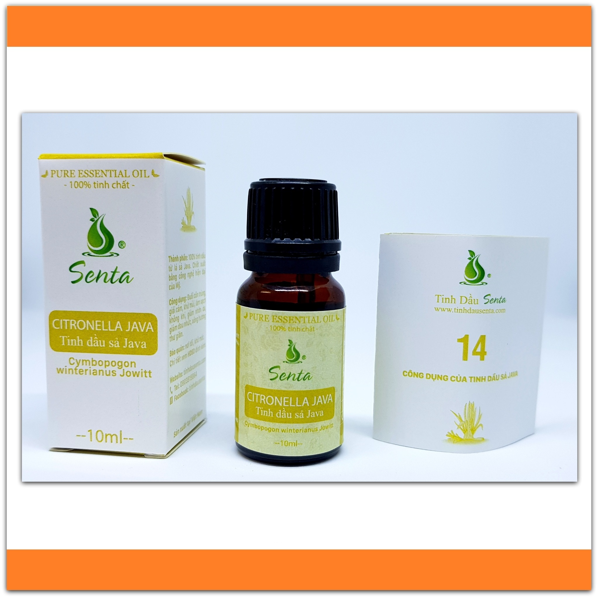 Tinh Dầu Sả Java Senta 10ml