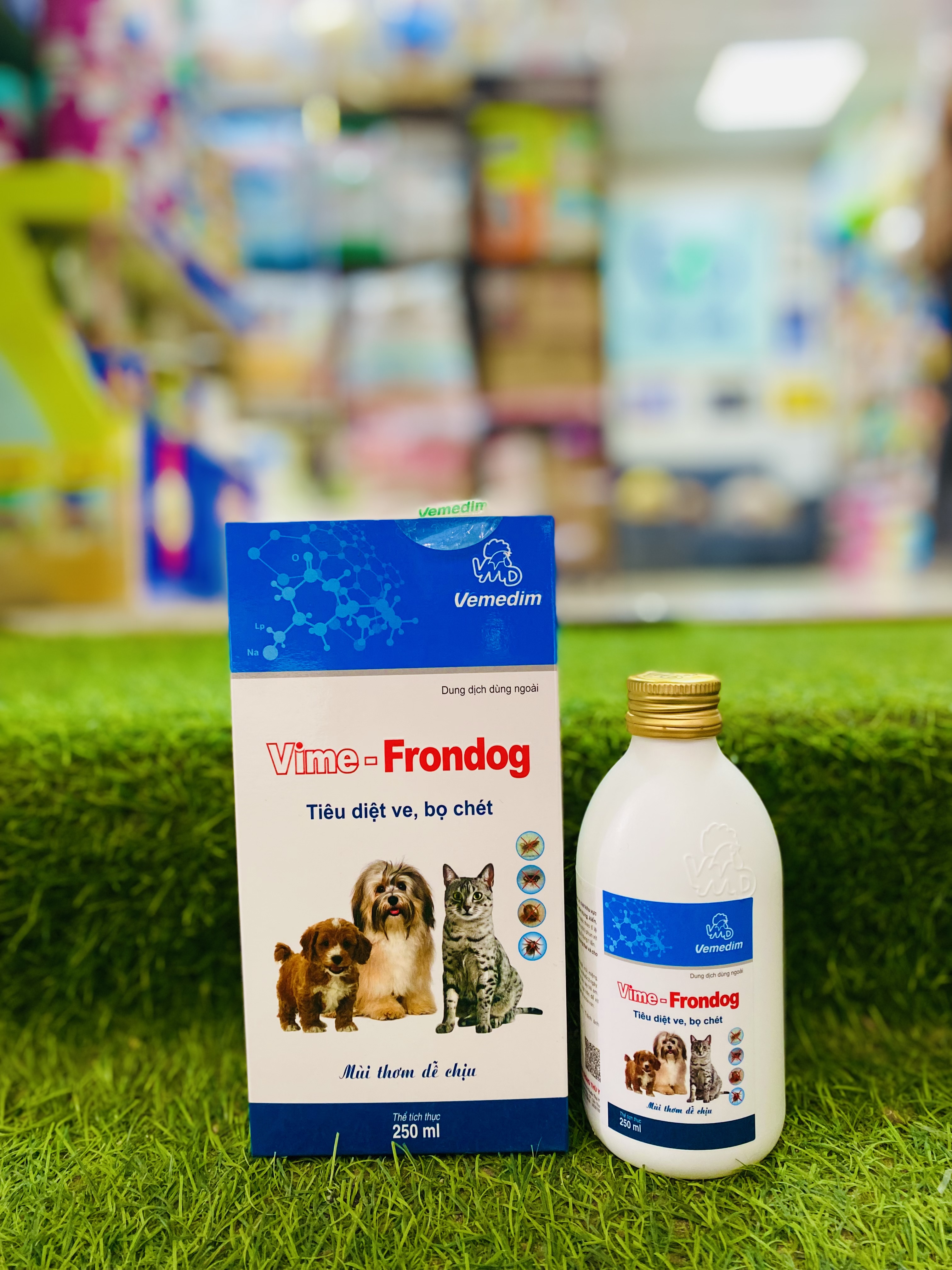 Vime- Frondog 250 ml - Th.uốc Xịt T.rị Ve, Bọ Chét Cho Chó Mèo