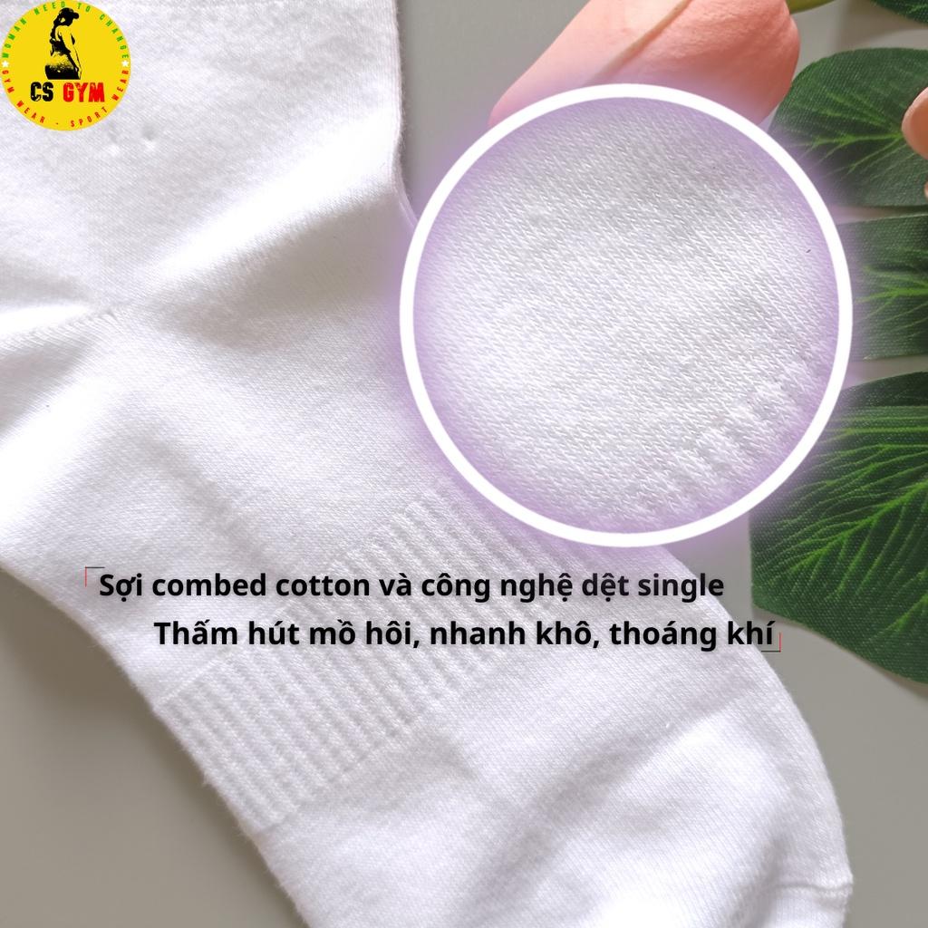 Tất cổ cao nữ, vớ cổ cao nữ, tất vớ thể thao nữ, chất liệu cotton thấm hút mồ hôi, nhanh khô, thoáng khí, ôm sát cổ chân