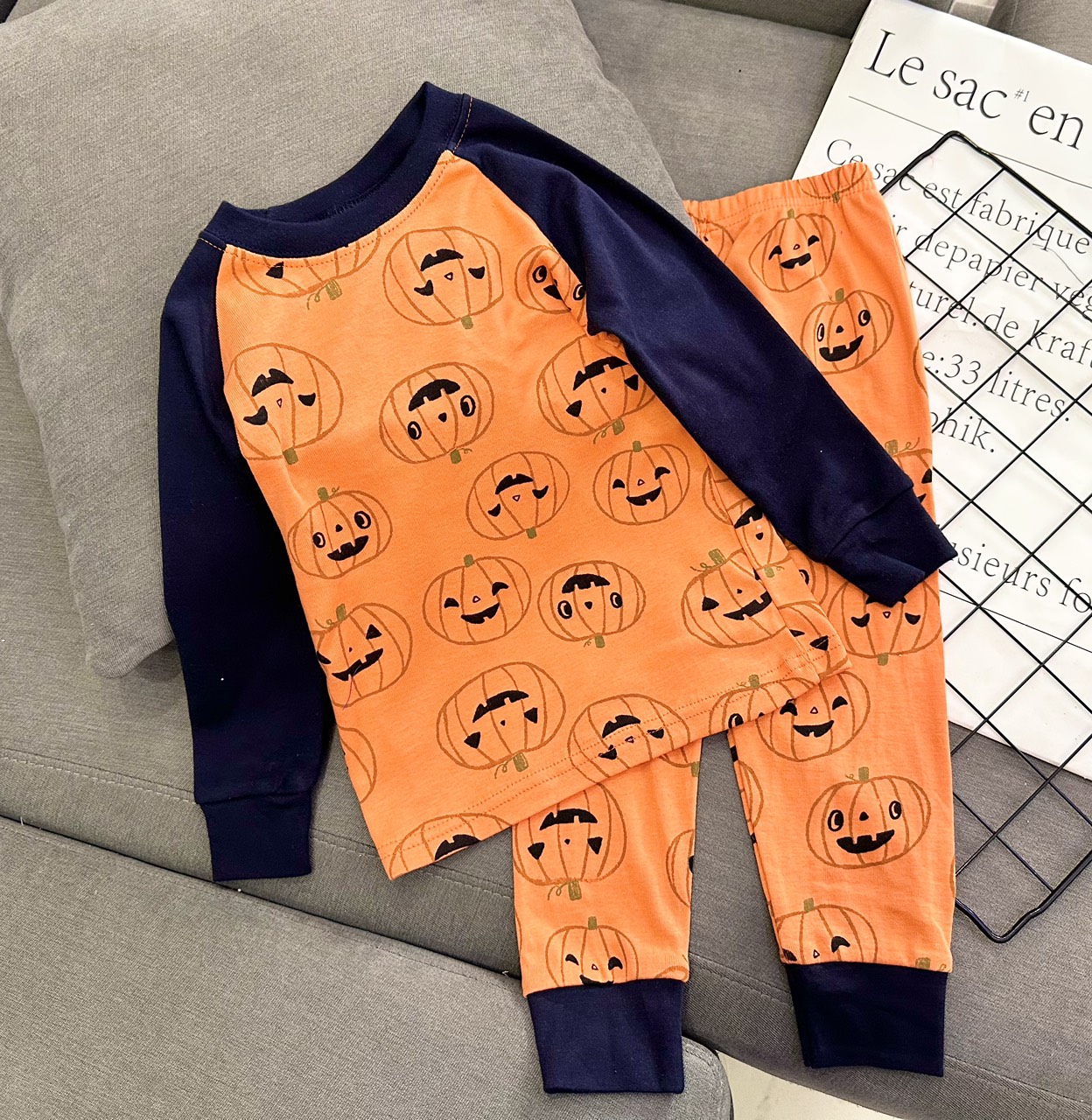 Đồ bộ bé trai, bộ ngủ dài tay cho bé trai size 8-25KG chất thun cotton mềm mịn mát
