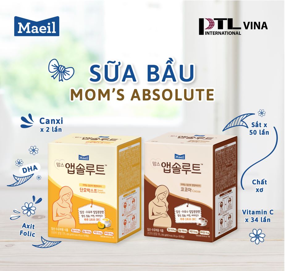 Sữa bầu Mom’s Absolute - Hàn quốc - vị Cacao