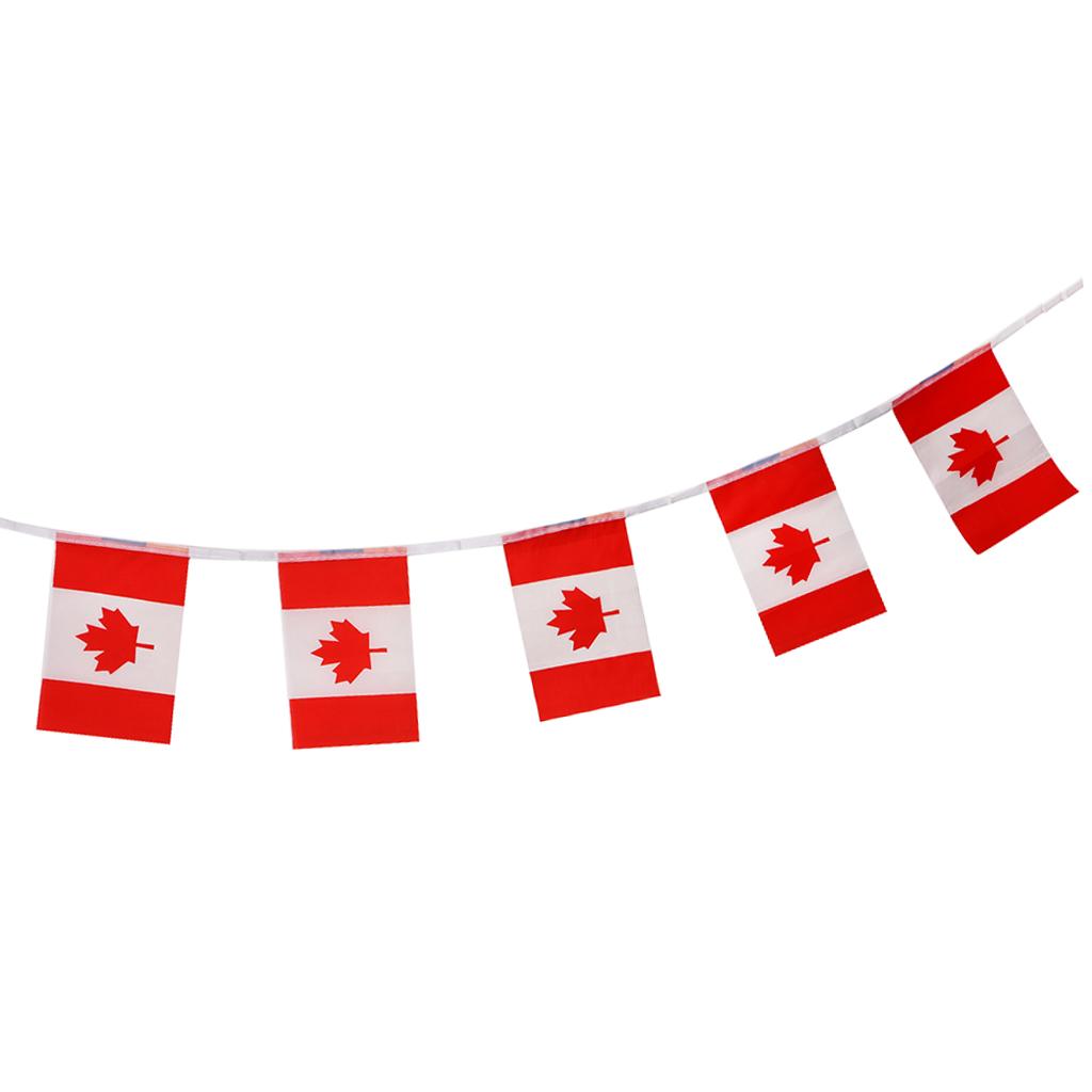 Canada Cờ Dây Lá Cờ Cho Thể Thao Thanh Trang Trí Tiệc 5.5M