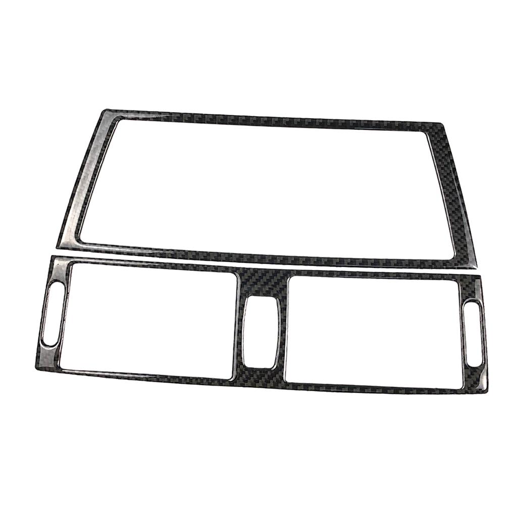 Carbon Fiber Car Air Condition Outlet CD Panel Frame For BMW E70 E71 X5 X6