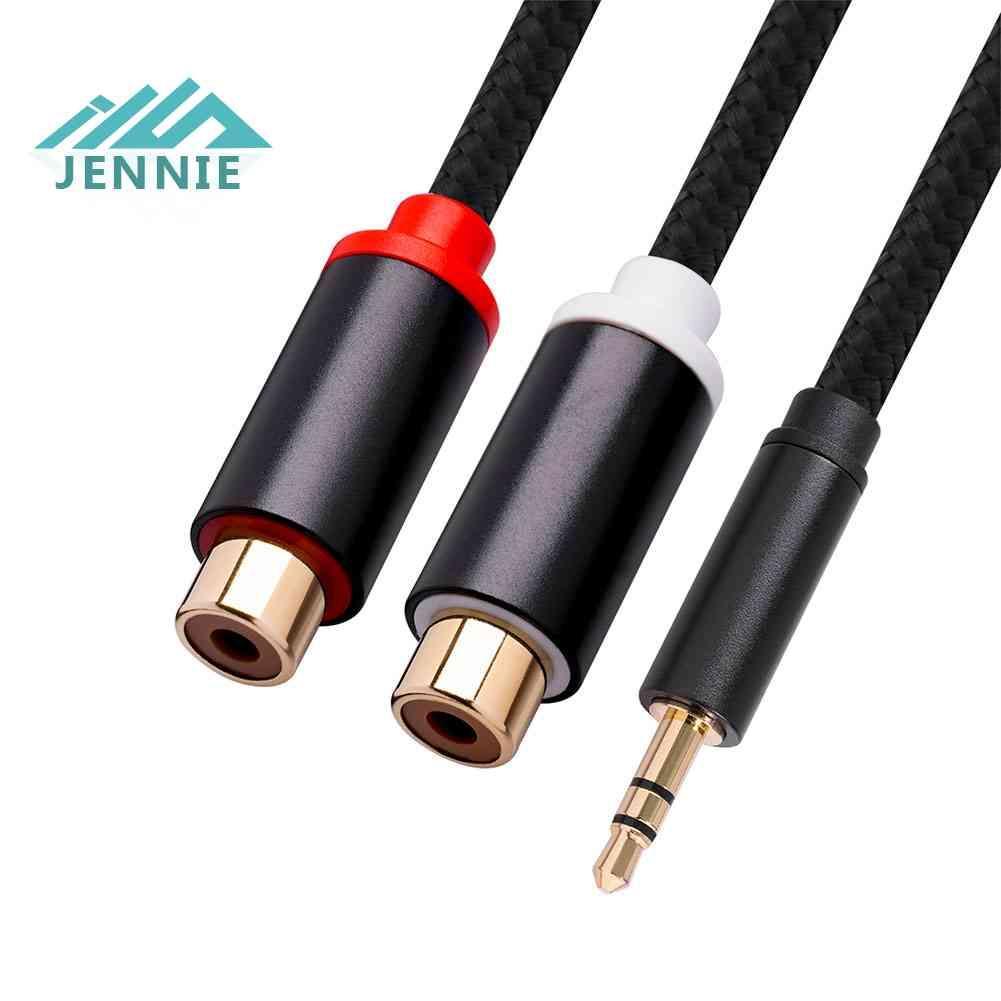 Cáp Chia Âm Thanh RCA 3.5mm Sang 2RCA Cho TV / PC / DVD