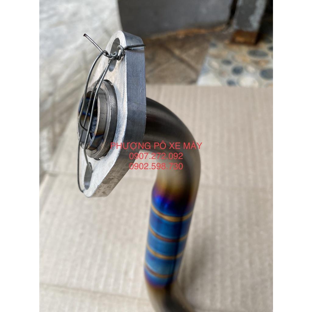 Bộ Cổ titan Xịn+Pas Inox gắn PÔ lon 4road & DranTurismo dành cho SH Ý và DyLan