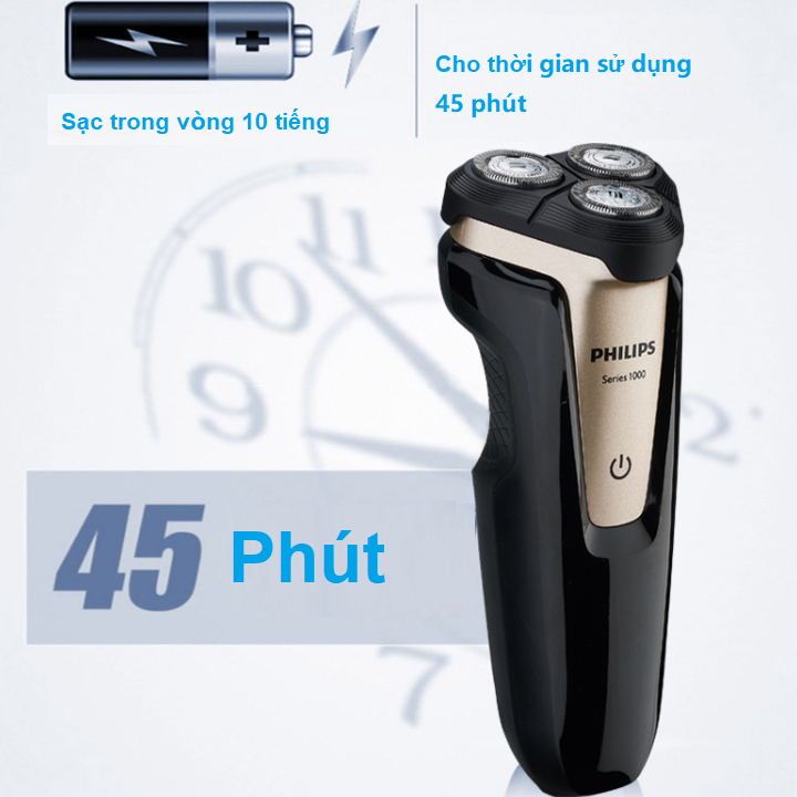 Máy cạo râu khô và ướt cao cấp Philips - Hàng nhập khẩu