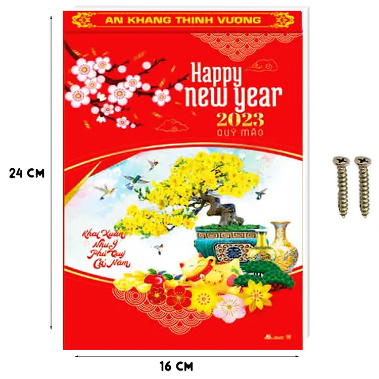 Lịch Bloc Siêu Đại Lỡ 2023 Khai Xuân Như Ý có tem niêm yết