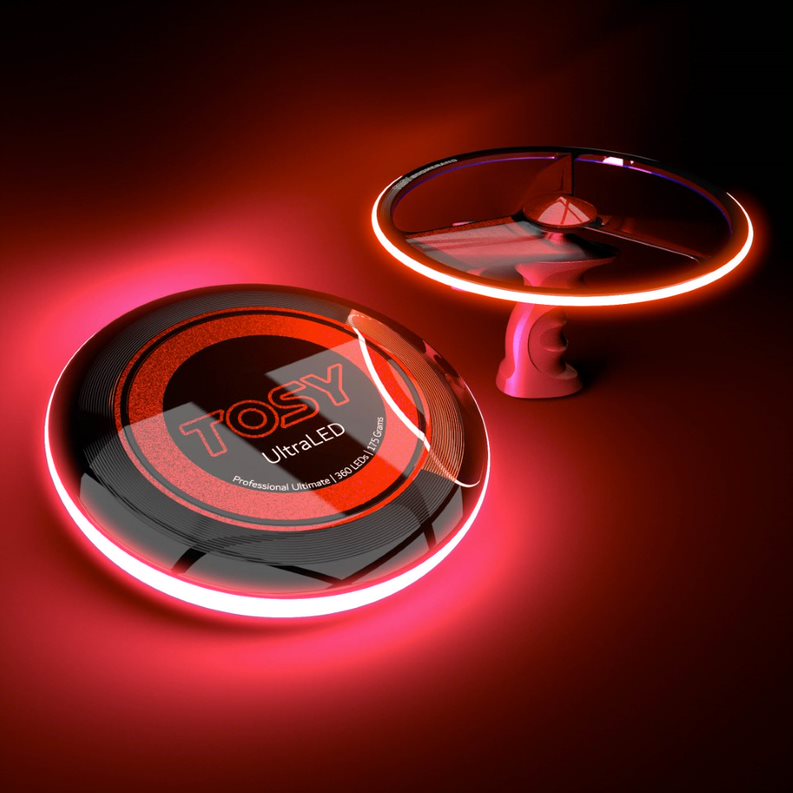 Set ĐĨA NÉM ULTIMATE và BOOMERANG TOSY FLYING DUO - 360 LEDs Đỏ