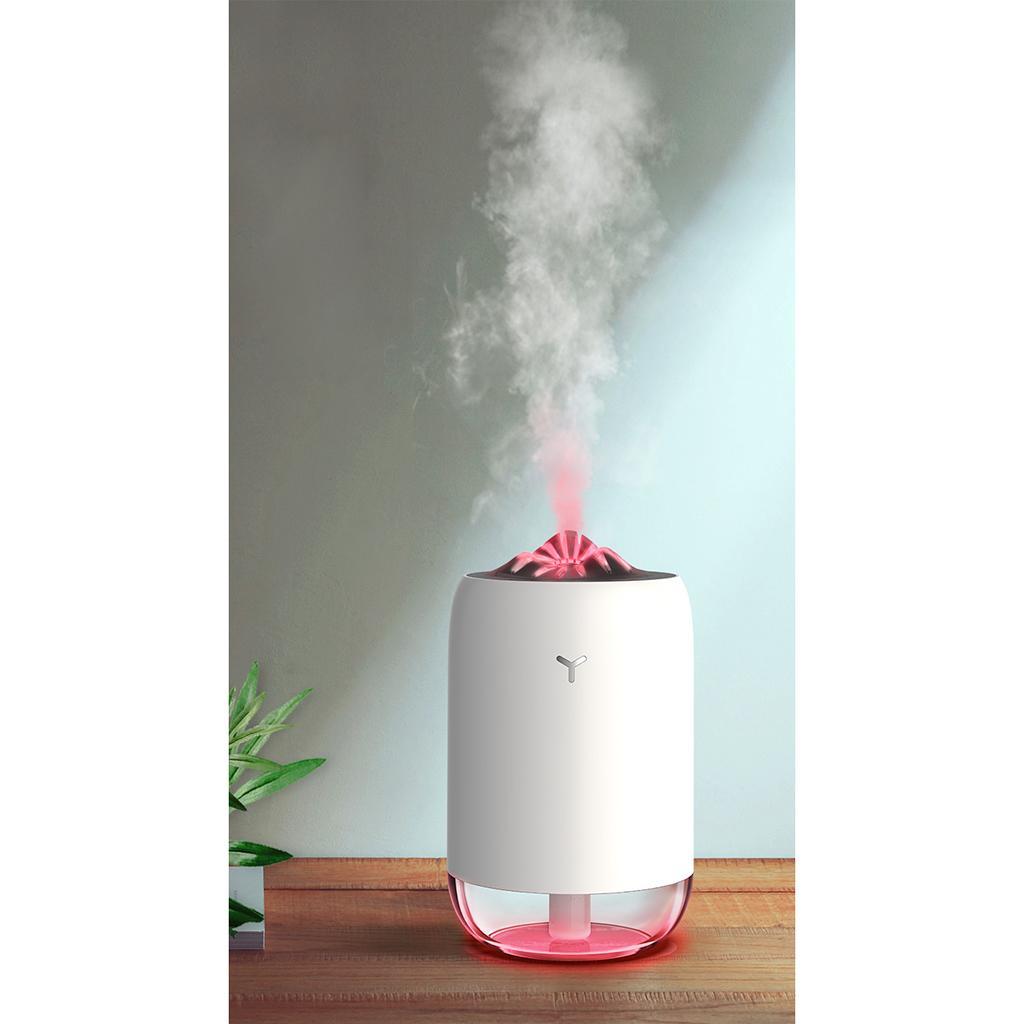 Essential Oil Diffuser LED Night Lamp Mini for Home Spa Car Office White