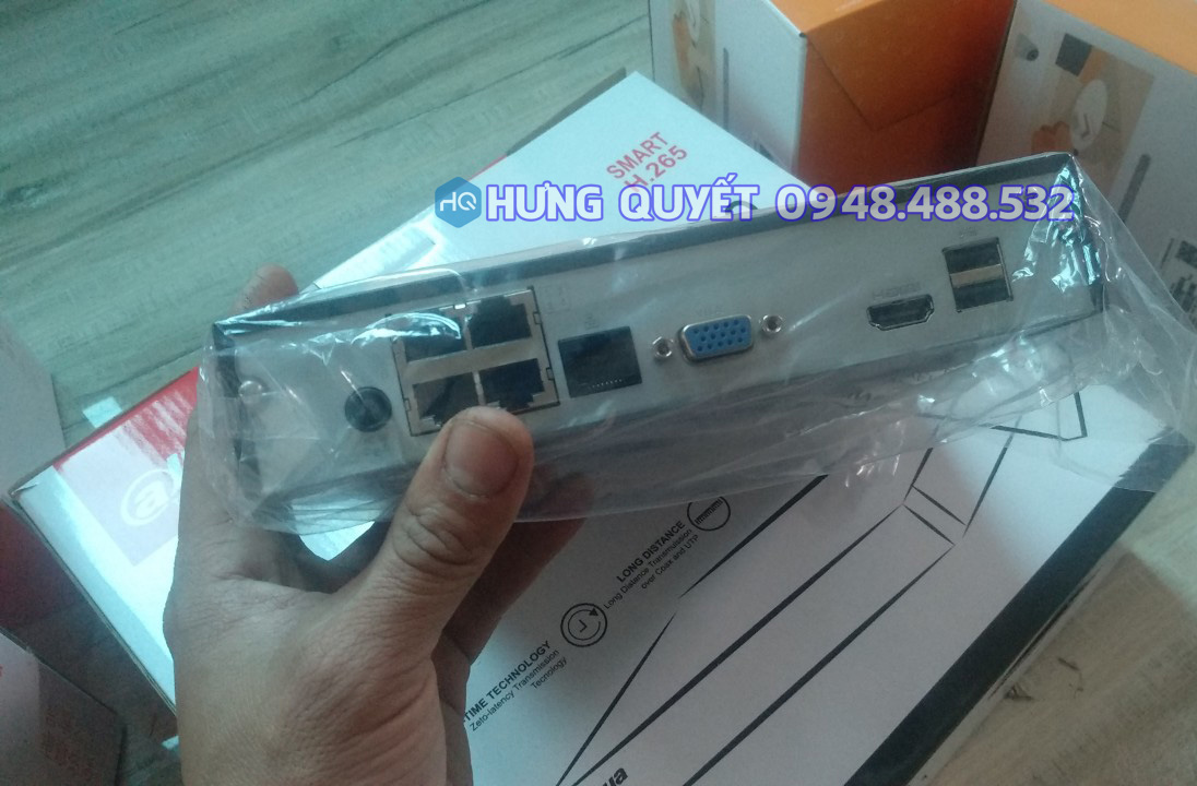 Đầu ghi hình IP 4 kênh PoE Dahua NVR2104 Đầu POE Dahua Hàng nội địa đã up Tiếng Việt P2P Quốc tế - hàng chính hãng