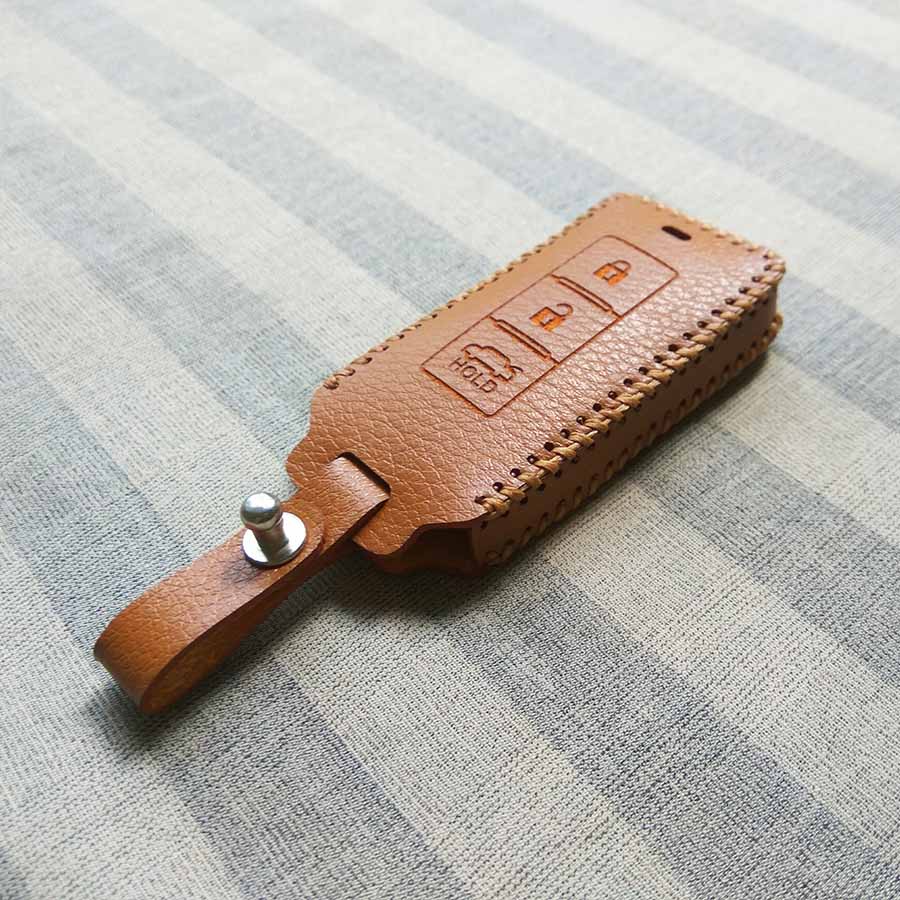 Bao da chìa khóa smartkey dành cho xe hơi Mitsubishi