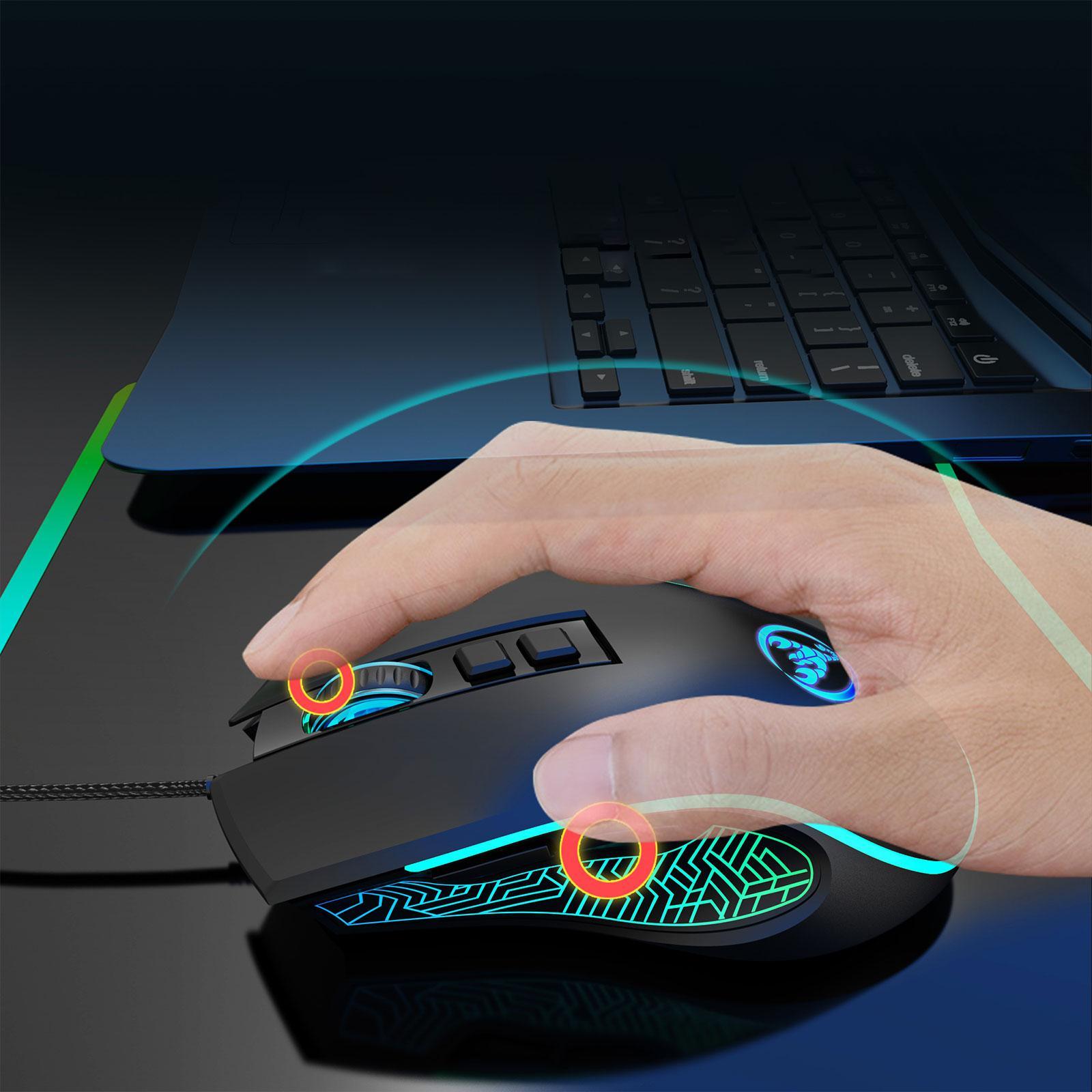 Computer Wired USB Mouse Gaming Mouse  LED Backlight for Game Lover