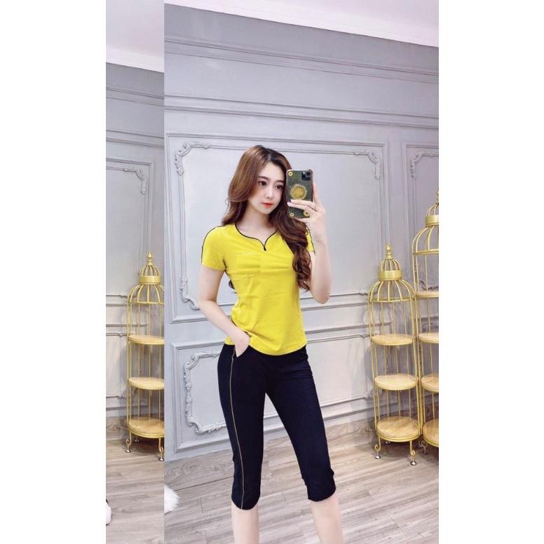 BỘ ĐÒ LỬNG NỮ THUN TRƠN MẶC NHÀ L290