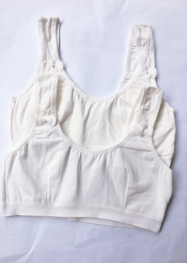Hình ảnh Combo 2 áo lá học sinh cotton đơn giản ALHS06 ( trắng )