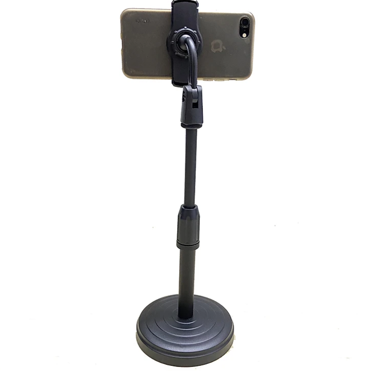 Giá đỡ KG59 có chân đế, kẹp điện thoại để bàn đa năng tiện dụng xoay 360 độ, livestream, giải trí tiện lợi- Hàng chính hãng