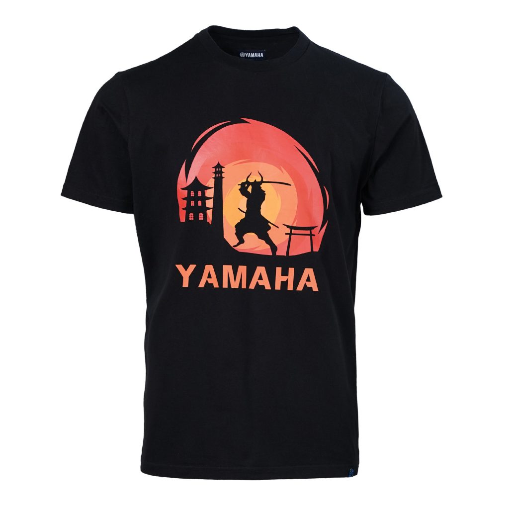 Áo Thun Cổ Tròn Samurai &amp; Yamaha Orange