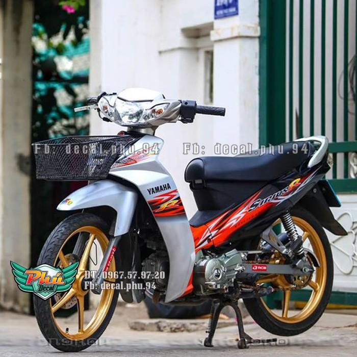 Tem rời Sirius R cam đen bạc