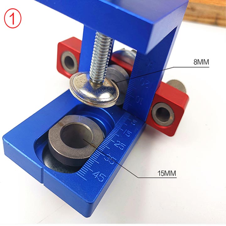 Bộ Cữ Khoan Ốc Cam Và Chốt Gỗ Bản FULL X150B