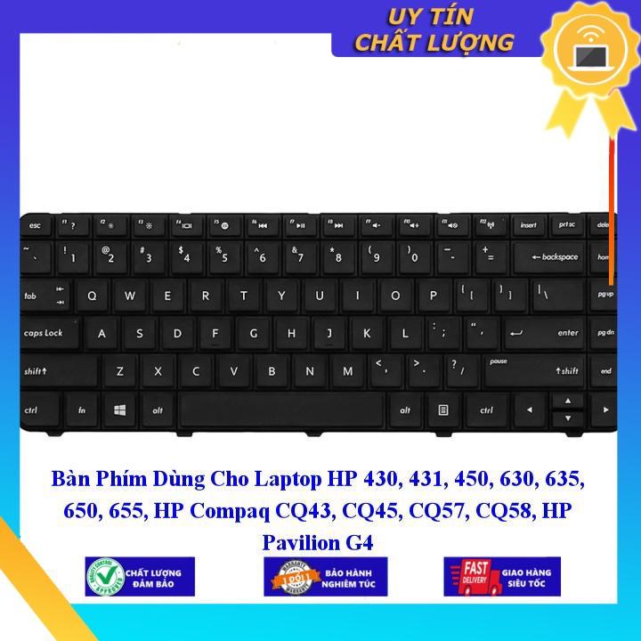 Bàn Phím Dùng Cho Laptop HP 430 431 450 630 635 650 655 HP Compaq CQ43 CQ45 CQ57 CQ58 HP Pavilion G4  - Hàng Nhập Khẩu New Seal