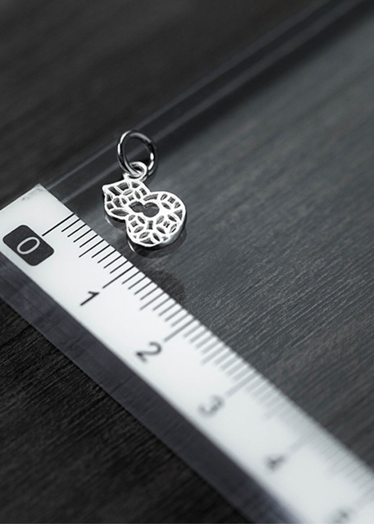 Combo 4 cái charm bạc hình hồ lô treo 2 - Ngọc Quý Gemstones