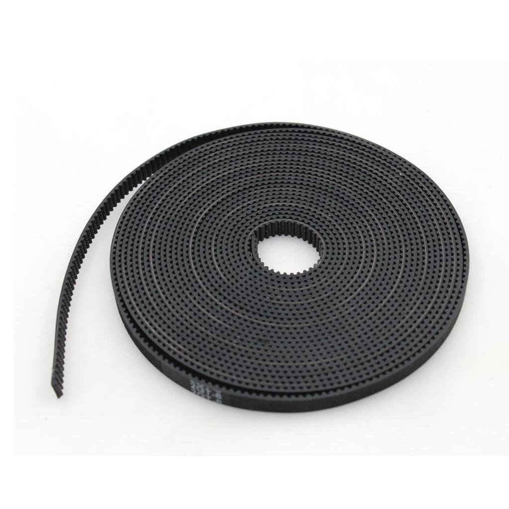 2x Various Size GT2 2mm Pitch 6mm Wide Synchronous Timing Belt 3D Printer Parts - Black, 400mm