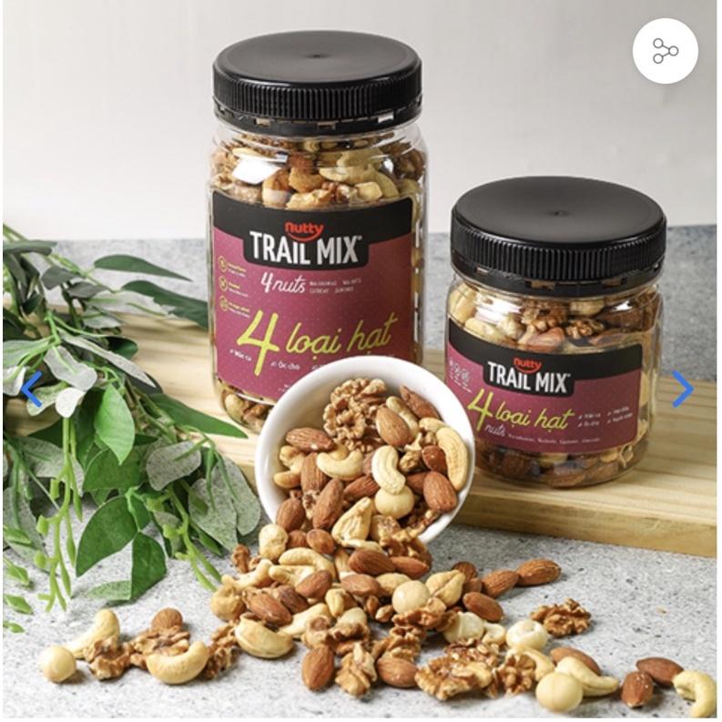 Hạt Mix Hỗn Hợp Nutty Trailmix 4 Loại Hạt 300g