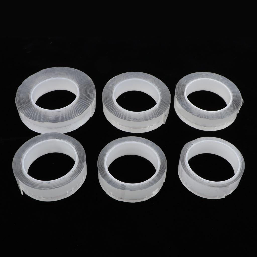 1/2/3/5M Double-Sided Adhesive Tape Traceless 1/2mm Gel Tape for Kitchen