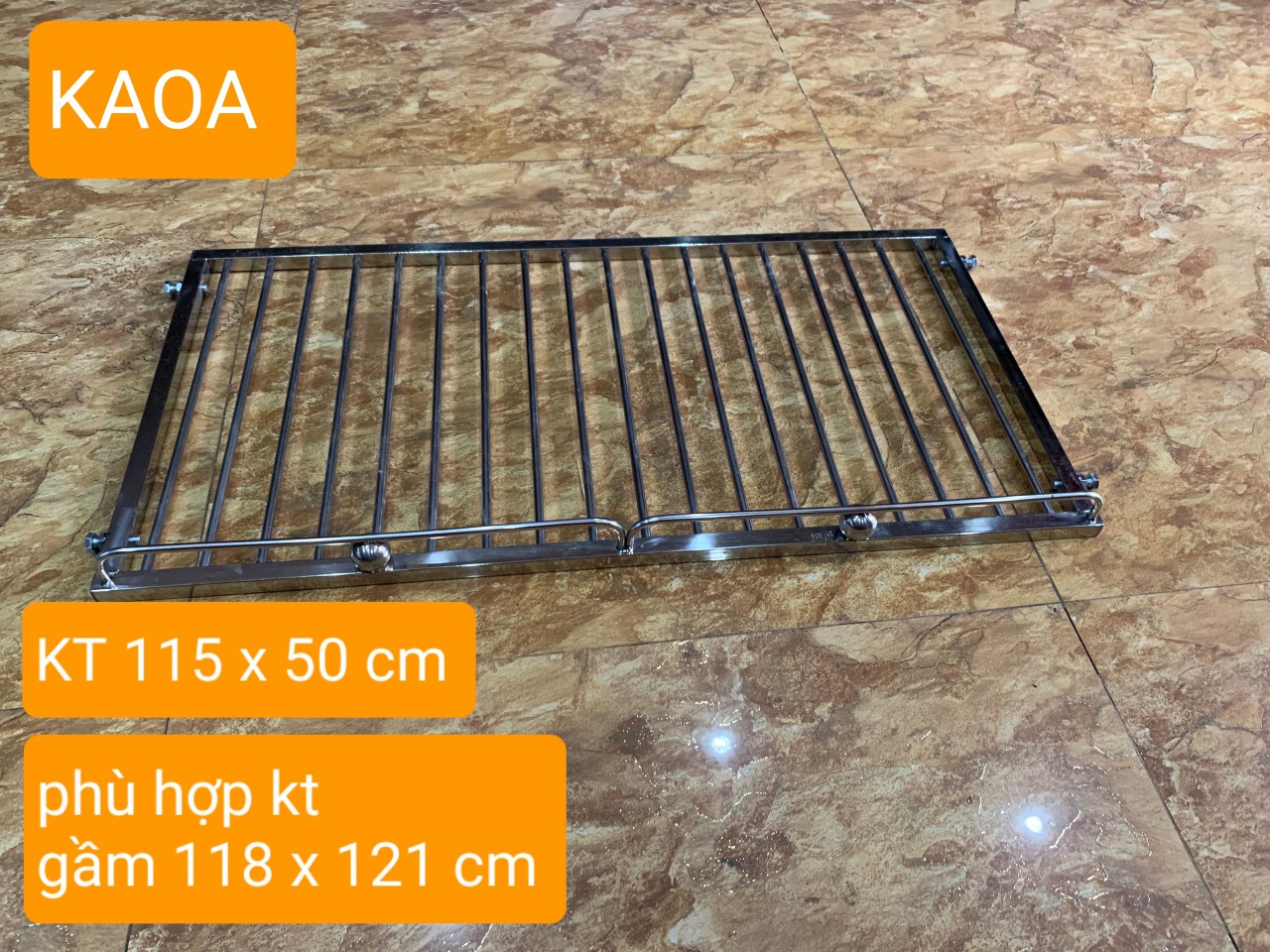 GIÁ GẦM BẾP , KỆ ĐỂ ĐỒ NHÀ BẾP INOX 304 . kt 115 x 50 cm
