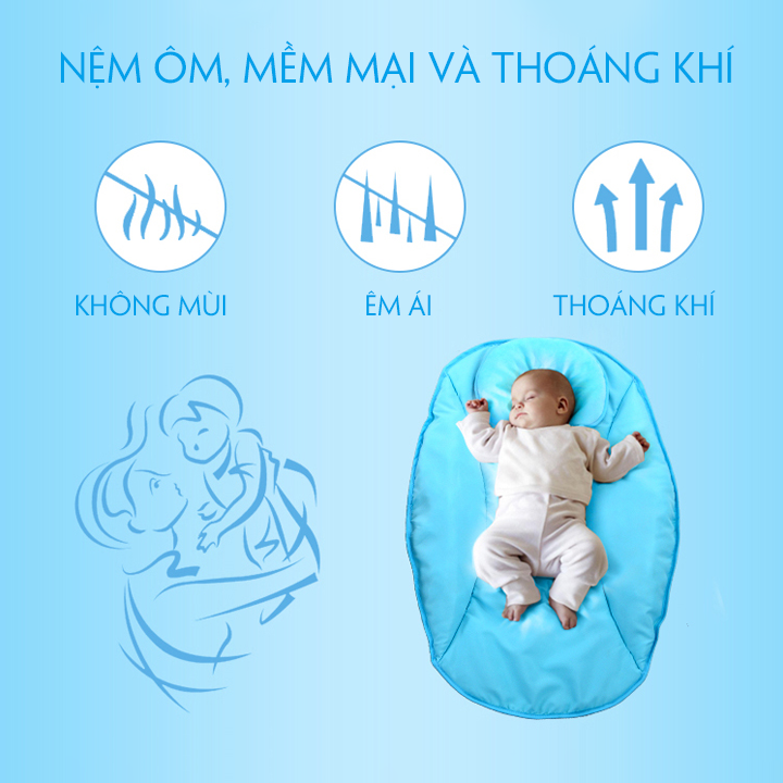 Nôi điện tự động KAWAII HOME, Nôi ru ngủ thông minh cho bé - Bảo hành 12 tháng (TẶNG KÈM: Màn, Gối, Đệm)