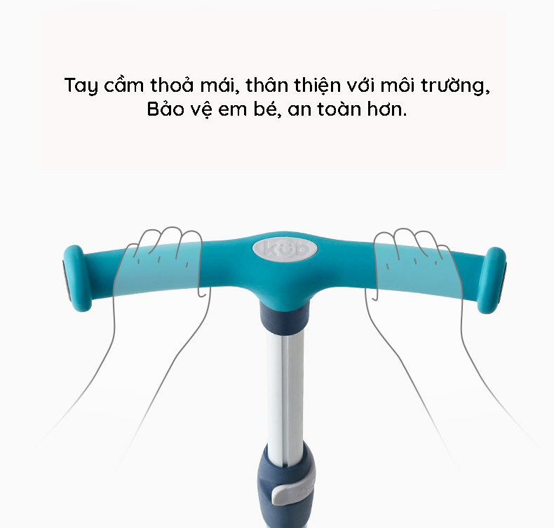 Xe scooter cho bé KUB có 3 bánh phát sáng vĩnh cửu, thể gấp gọn và chịu lực 100kg