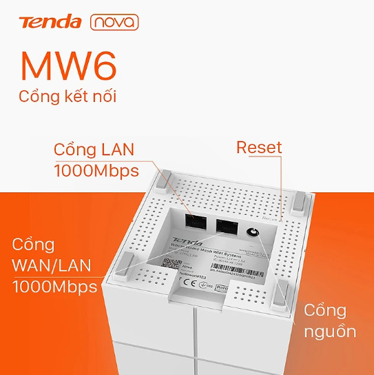 Bộ phát wifi Tenda Nova MW6 3 Pack - Hàng Chính Hãng