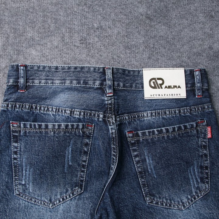 Quần short jean nam xanh đen Q413 Muidoi