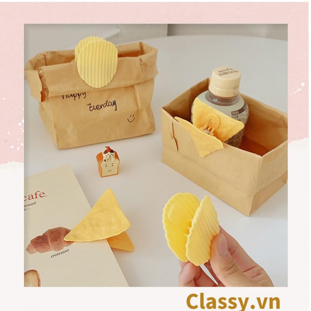 PK936 Kẹp Classy giữ mép túi đồ ăn họa tiết minh họa BimBIm snack khoai tây LAYS, tinh nghịch hài hước hot tiktok