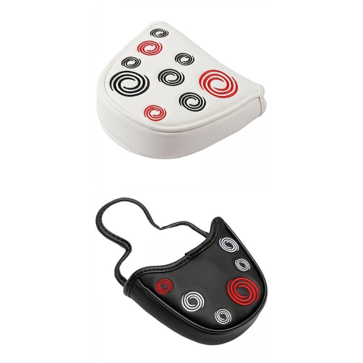 Mallet Putter Cover Magnetic Closure Half Round Golf Headcover PU 2x