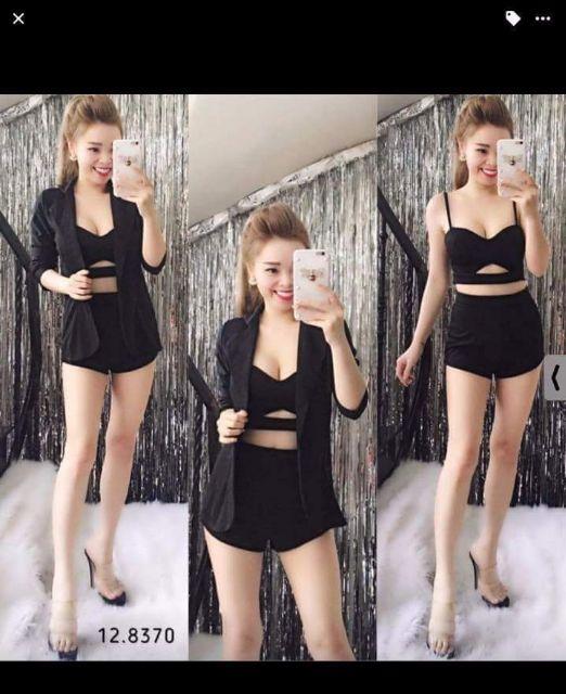 Sét vest quần Short 3 món