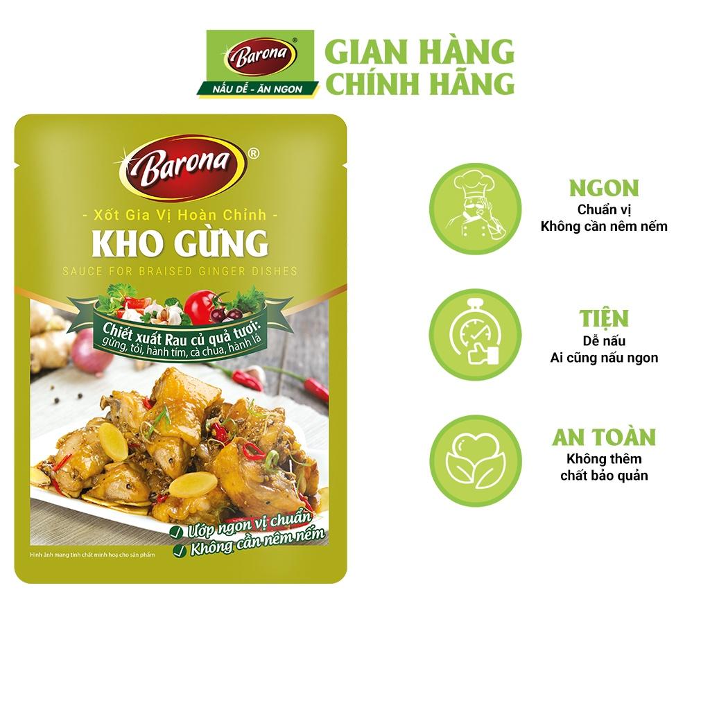 Xốt Gia Vị Hoàn Chỉnh BARONA - Kho Gừng 80g