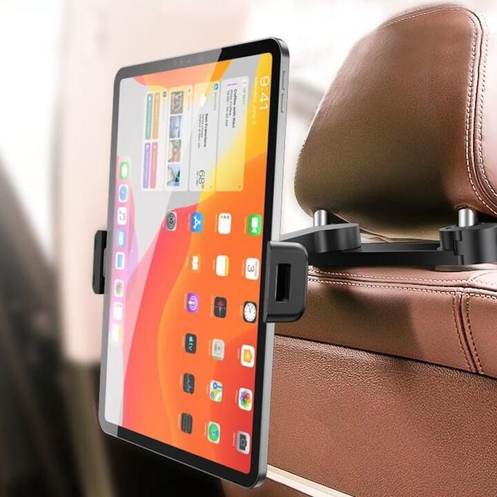 Giá đỡ điện thoại, ipad, máy tính bảng sau ghế ô tô Baseus SULR-A01 - Dành cho màn hình từ 4.7 - 12.3 inch - Hàng Chính Hãng